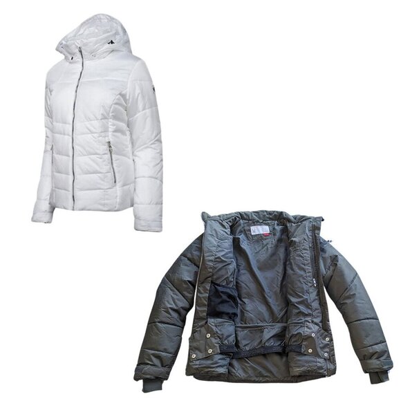 SPYDER Green Alia Thinsulate Mock Neck 10k/10k Puffer Ski Jacket 144104 Size 8 - Picture 7 of 10